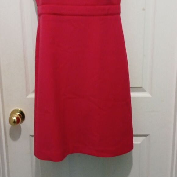 Ann Taylor red sheath midi dress cocktail party holiday Sz 4 NWOT - Picture 2 of 5